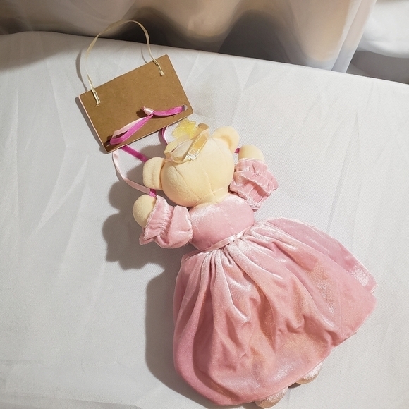 Ava's Room Ballerina Teddy Bear Princess Door Hanger Stuffed Animal Plush Pink - Picture 7 of 8